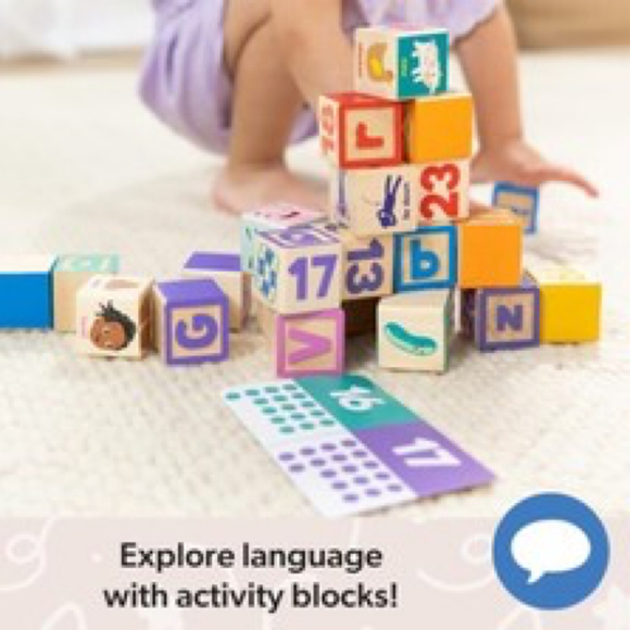 Melissa & Doug Ms. Rachel Wooden Learning Blocks New - Picture 5 of 11